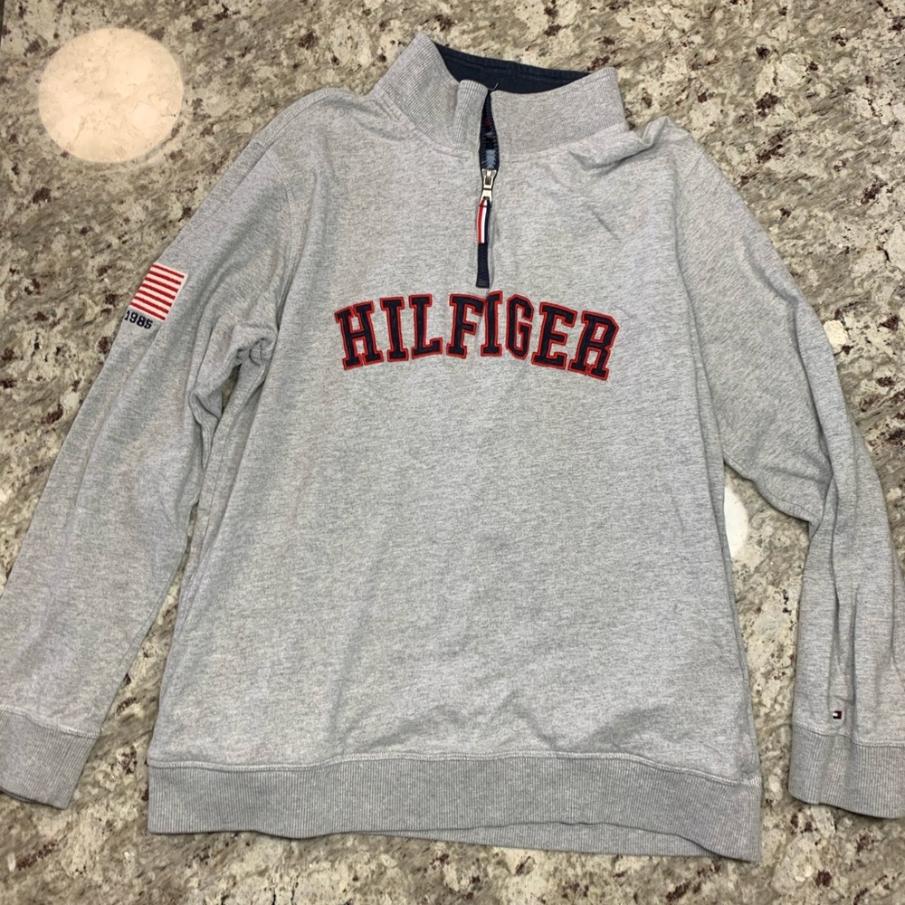 Tommy Hilfiger Zip-Up Crew Neck